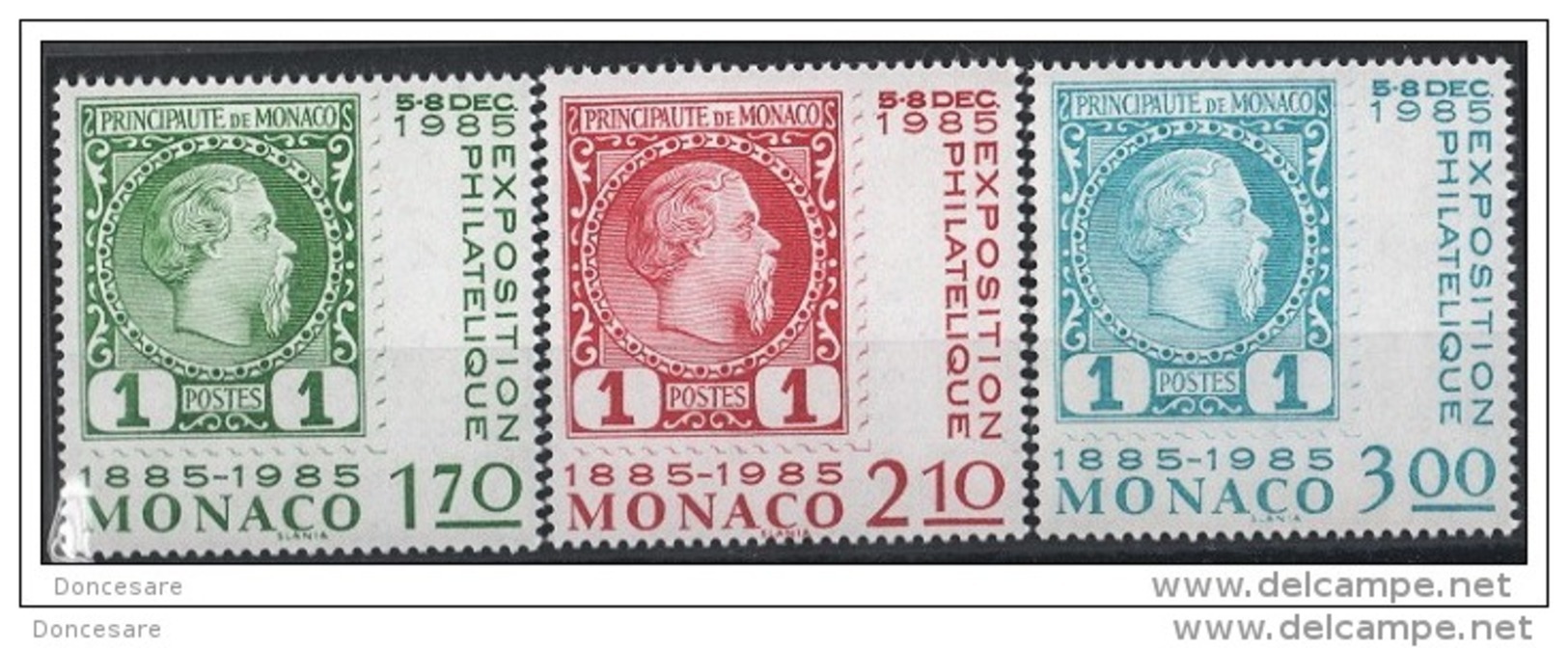 MONACO 1985 SERIE  N°1456 A N° 1458 - 3 TP NEUFS** - Nuovi