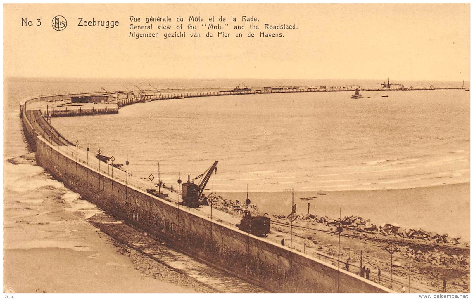 ZEEBRUGGE - Vue Générale Du Môle Et De La Rade - Zeebrugge