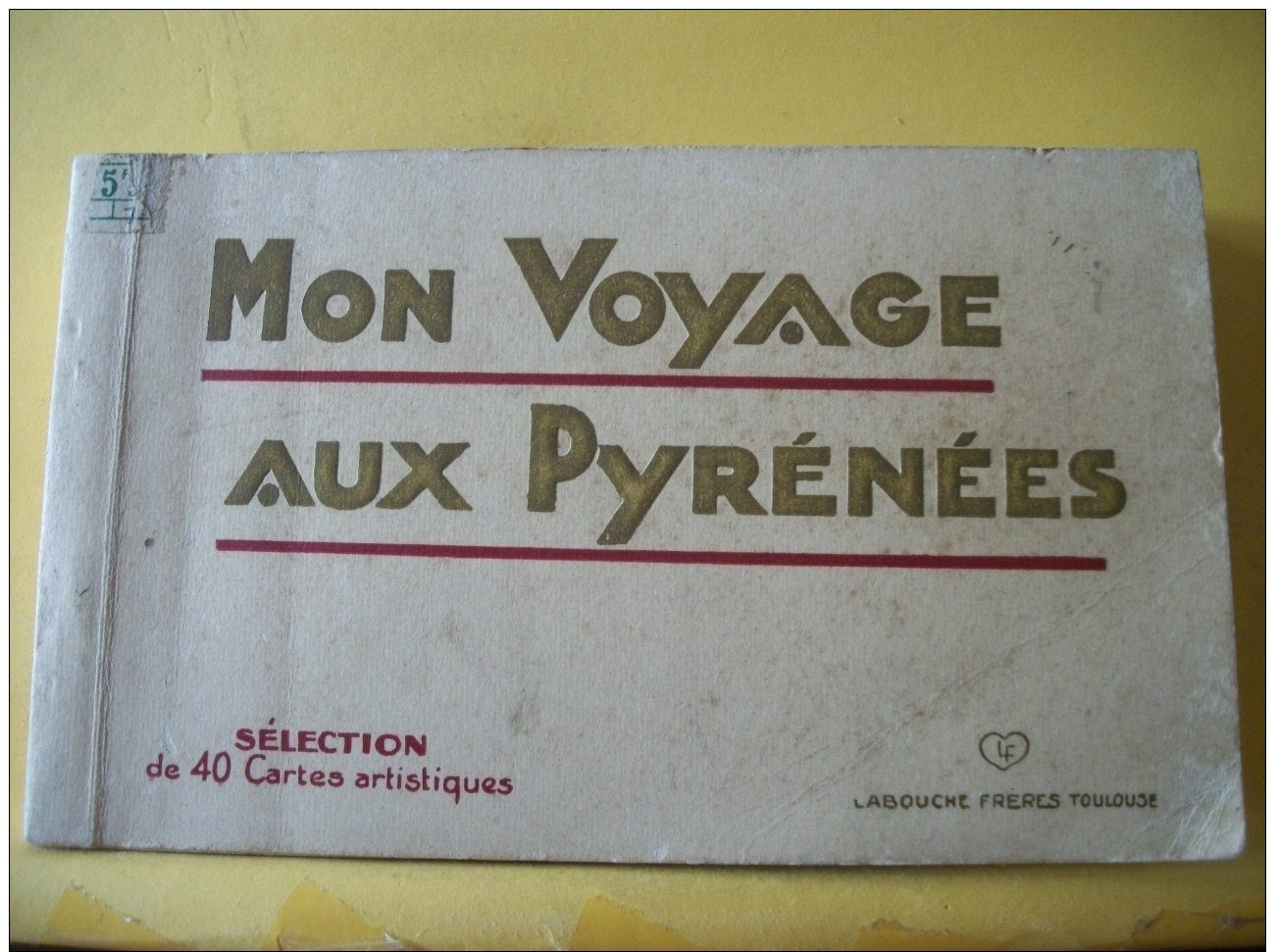 B19 5510 CARNET DE 34 CARTES SUR MON VOYAGE AUX PYRENEES - EDIT. LABOUCHE FRERES TOULOUSE. (PORT GRATUIT POUR LA FRANCE) - 5 - 99 Cartoline