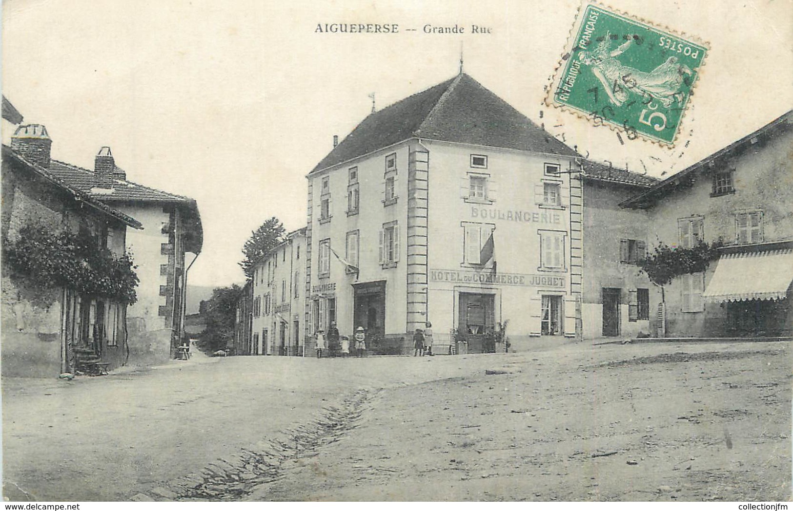 CPA FRANCE 69 "Aigueperse, Grande Rue". - Andere & Zonder Classificatie