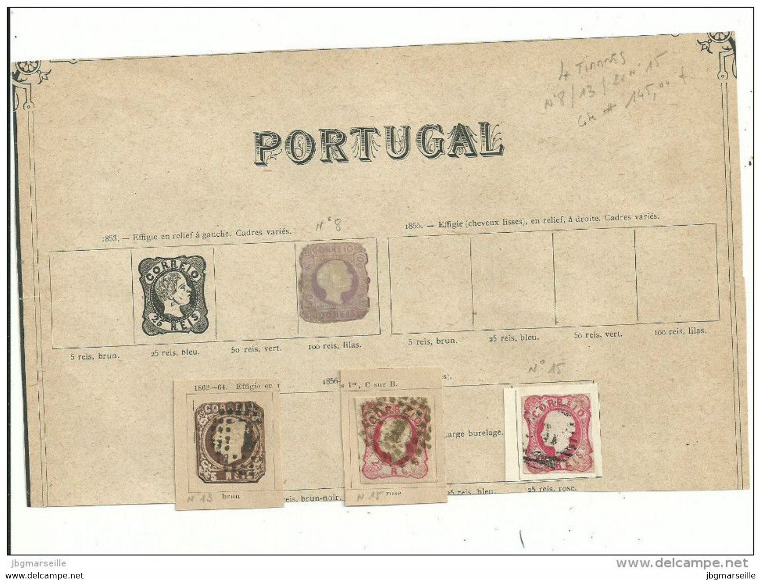 21 TIMBRES Anciens Du PORTUGAL..dans Les  N° 124  à  145 .+ 4 Timbres N° 8/13/15..........à ...VOIR.... - Autres & Non Classés