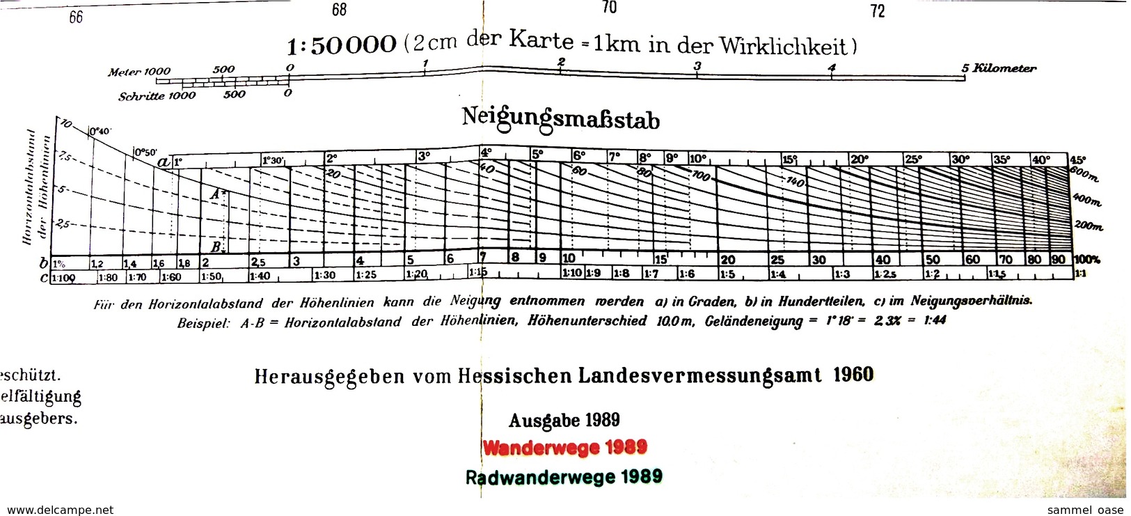 Topographische Karte / Wanderkarte  -  Eisenach West L 5126  -  Ca. 59,5 X 56,5 Cm  -  1989 - Topographische Karten