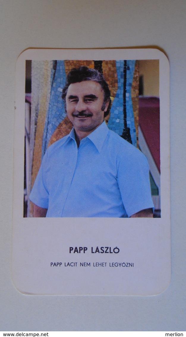 AV451.23  Papp László - Box Boxing   - Calendrier De Poche  - Hongrie  -Pocket Calendar  -Hungary  1980 Sport - Tamaño Pequeño : 1971-80