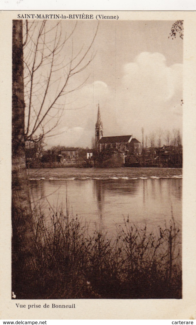 Cpa,vienne,saint Martin La Rivière,ABBAYE ,vaste Chantier Archéologique,fouille Sous L'église,gallo Romain Rare - Autres & Non Classés