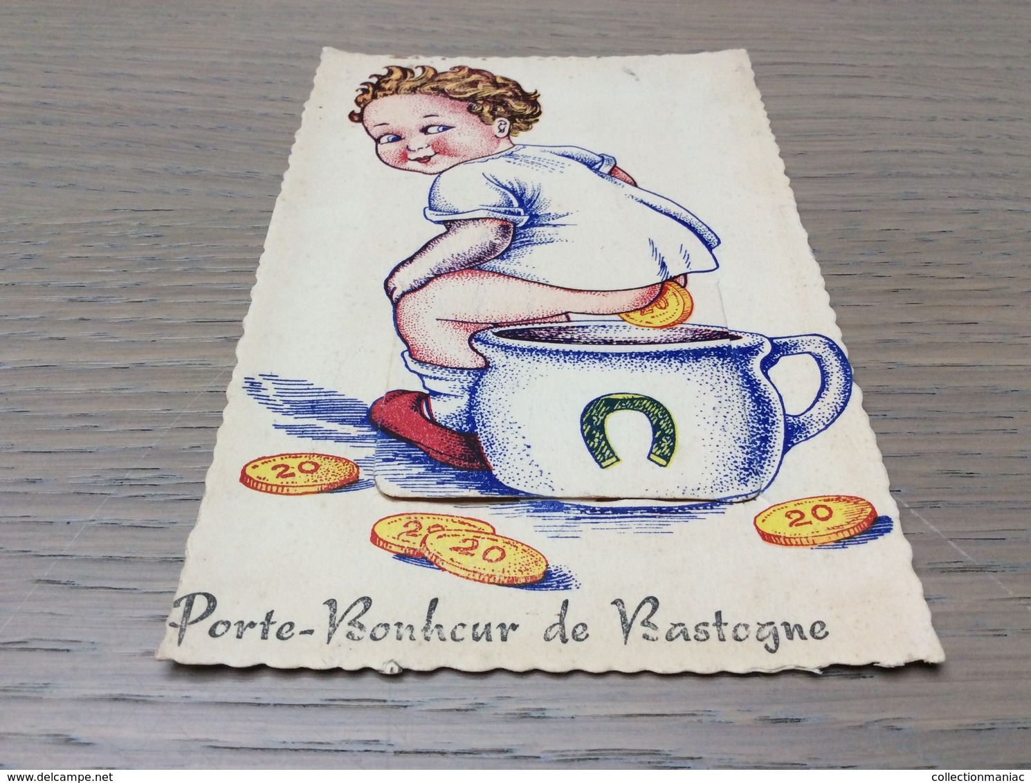 Carte A Système Multivues De Bastogne Bebe Pot De Chambre Pièces De Monnaie - Bastogne