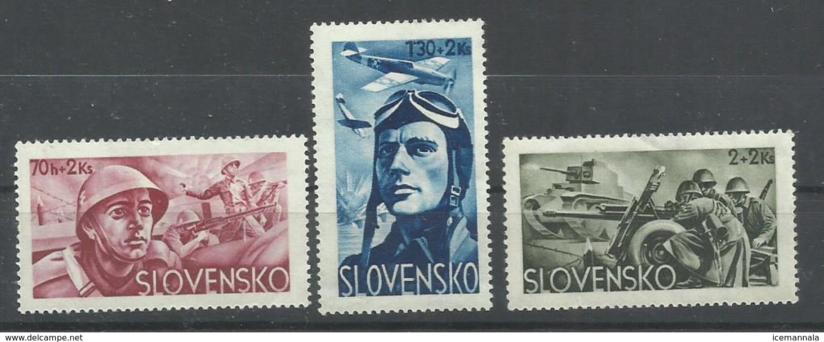 ESLOVAQUIA   YVERT AEREO  87/89   MNH  ** - Nuevos