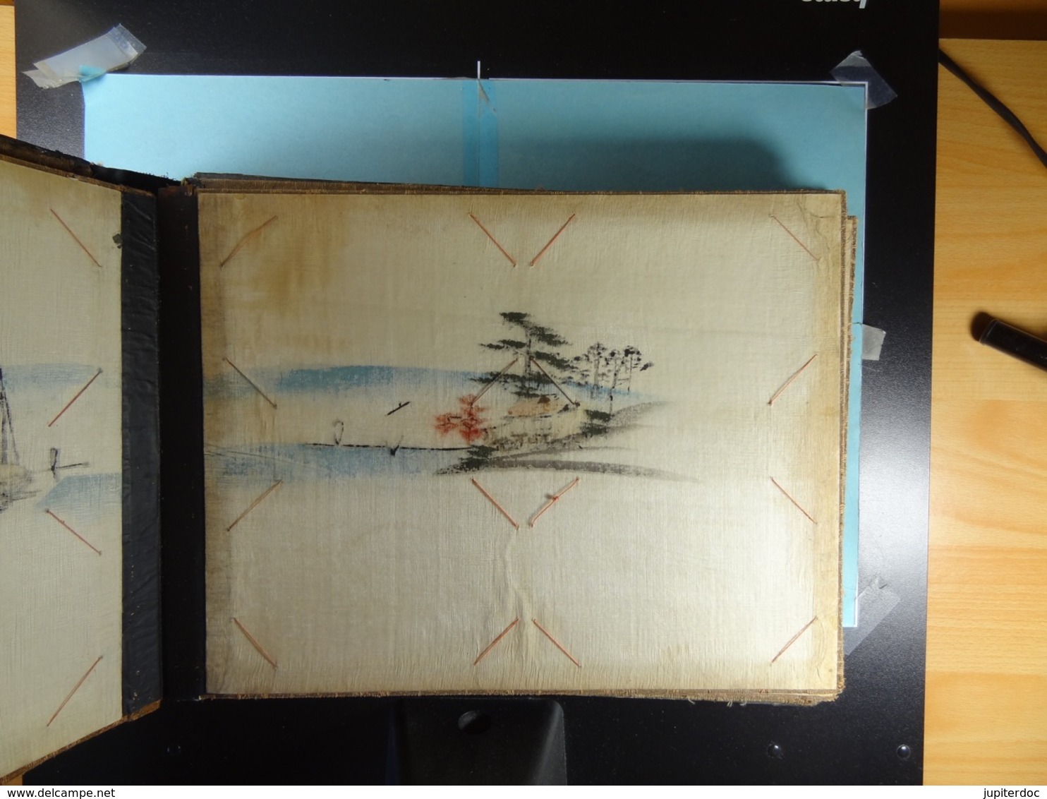 Album Pour 72 CPA Style Japonais Couverture Laquée Pages En Carton épais Peintes à La Main - Non-classés