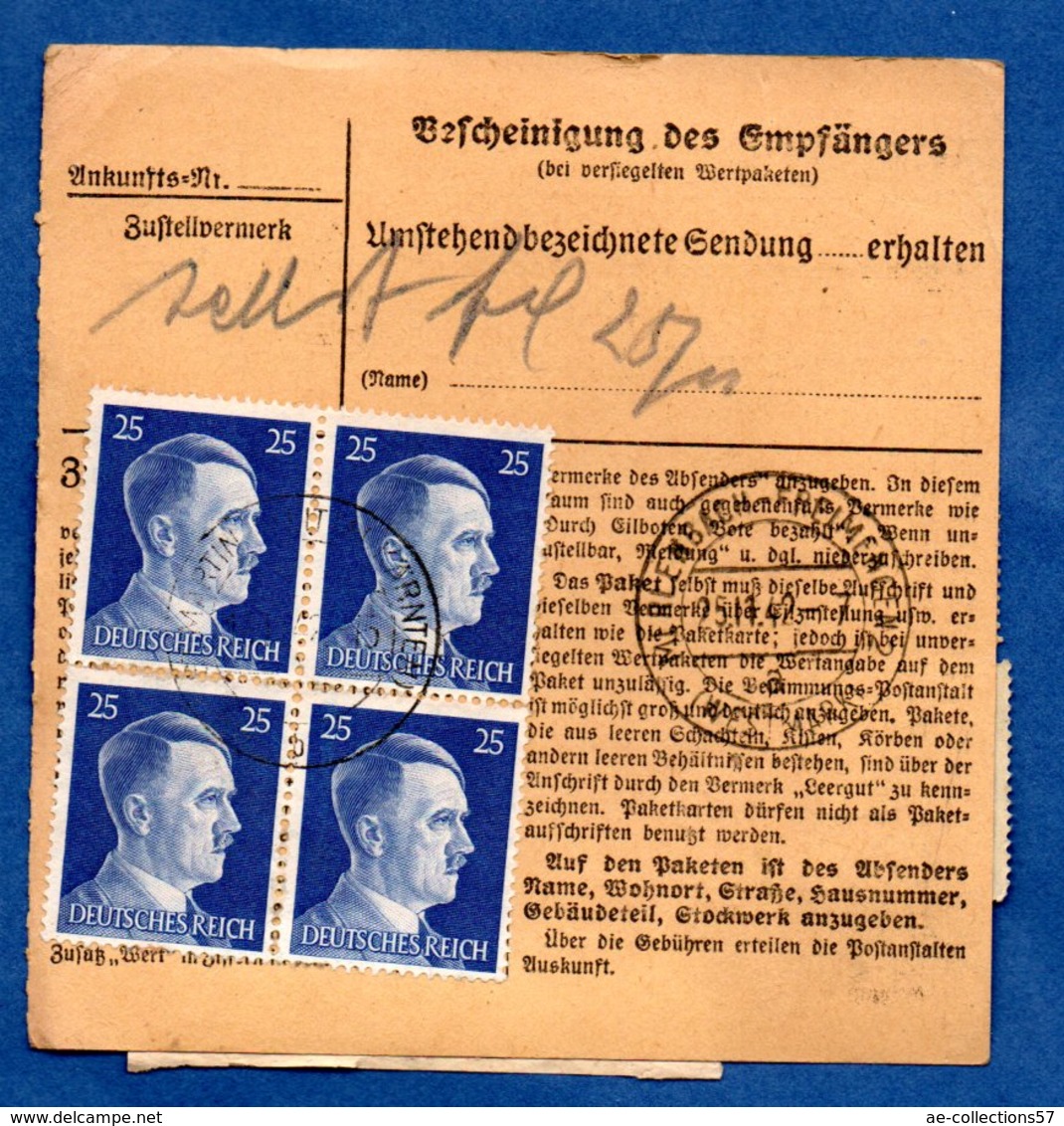 Allemagne  -  Colis Postal  -  Départ  St Martin  B Littai  --  05/4/1942 - Lettres & Documents