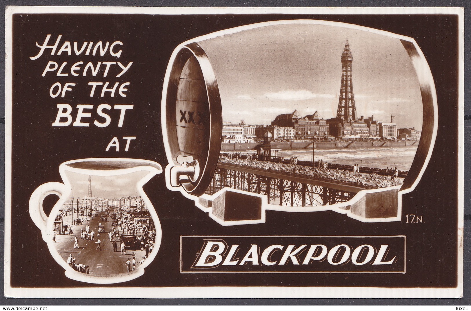 GREAT BRITAIN ,   BLACKPOOL  , OLD POSTCARD - Blackpool