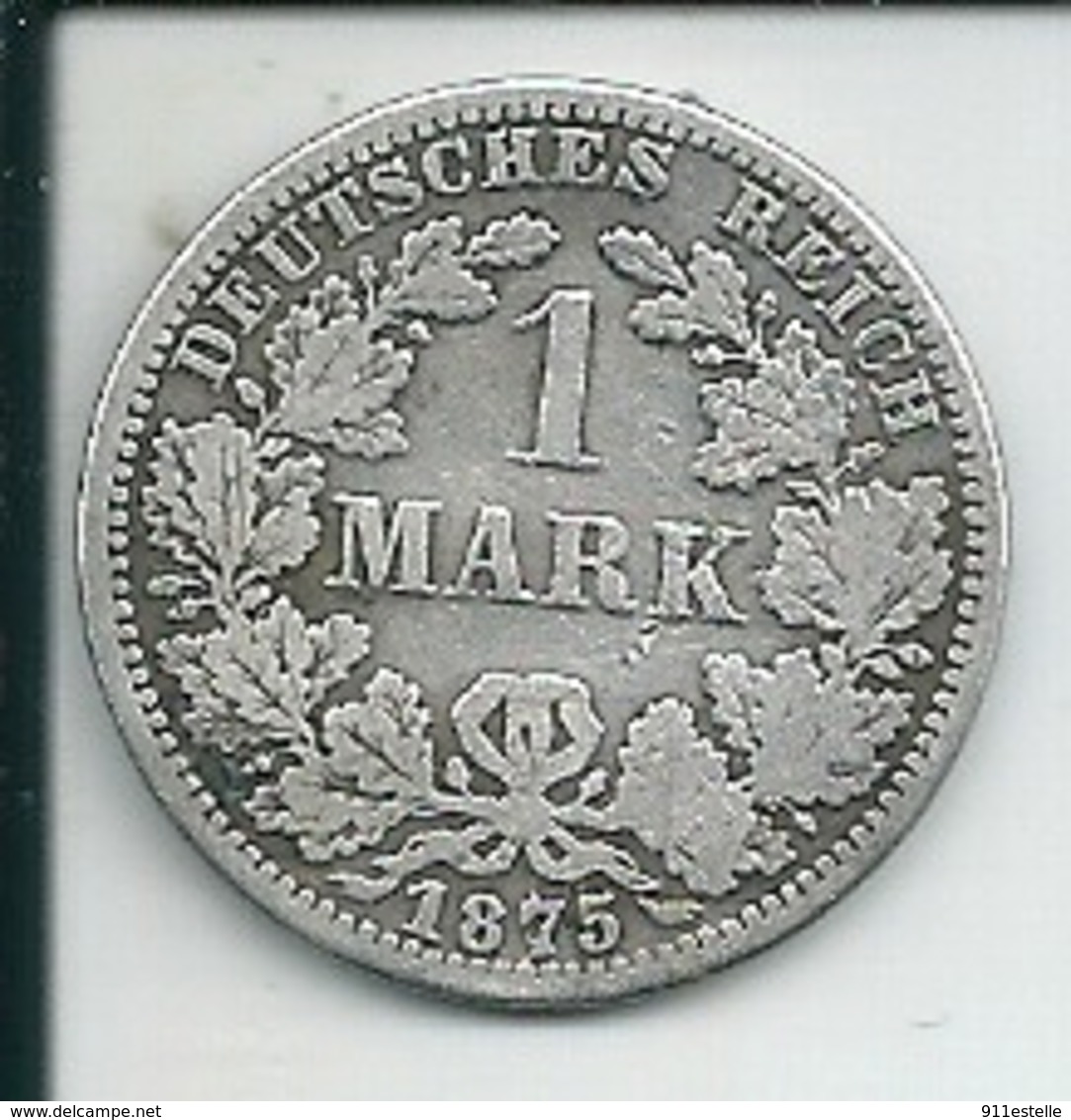 1  MARK  ARGENT DE  1875 - 1 Mark