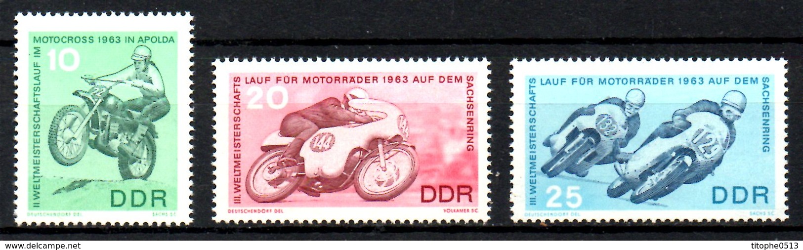 RDA. N°678-80 De 1963. Motos. - Motorbikes