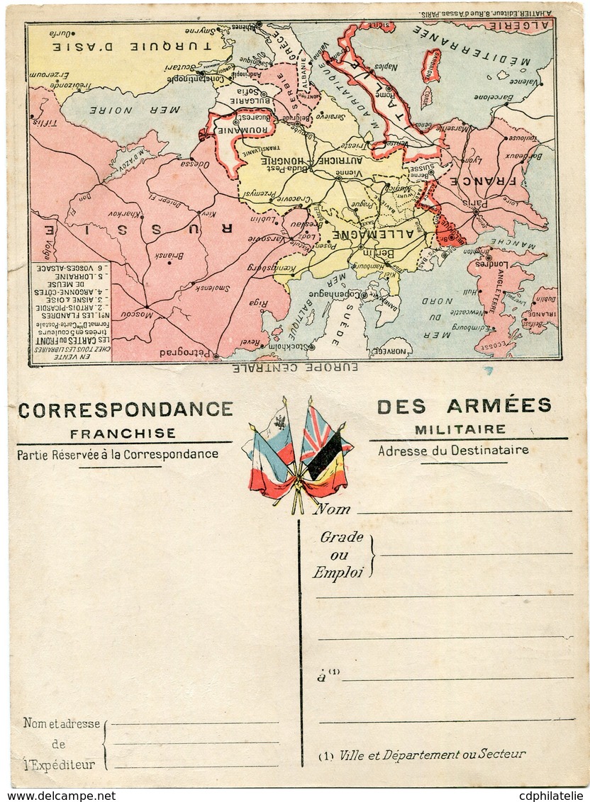 FRANCE CARTE DE FRANCHISE MILITAIRE NEUVE - Lettres & Documents