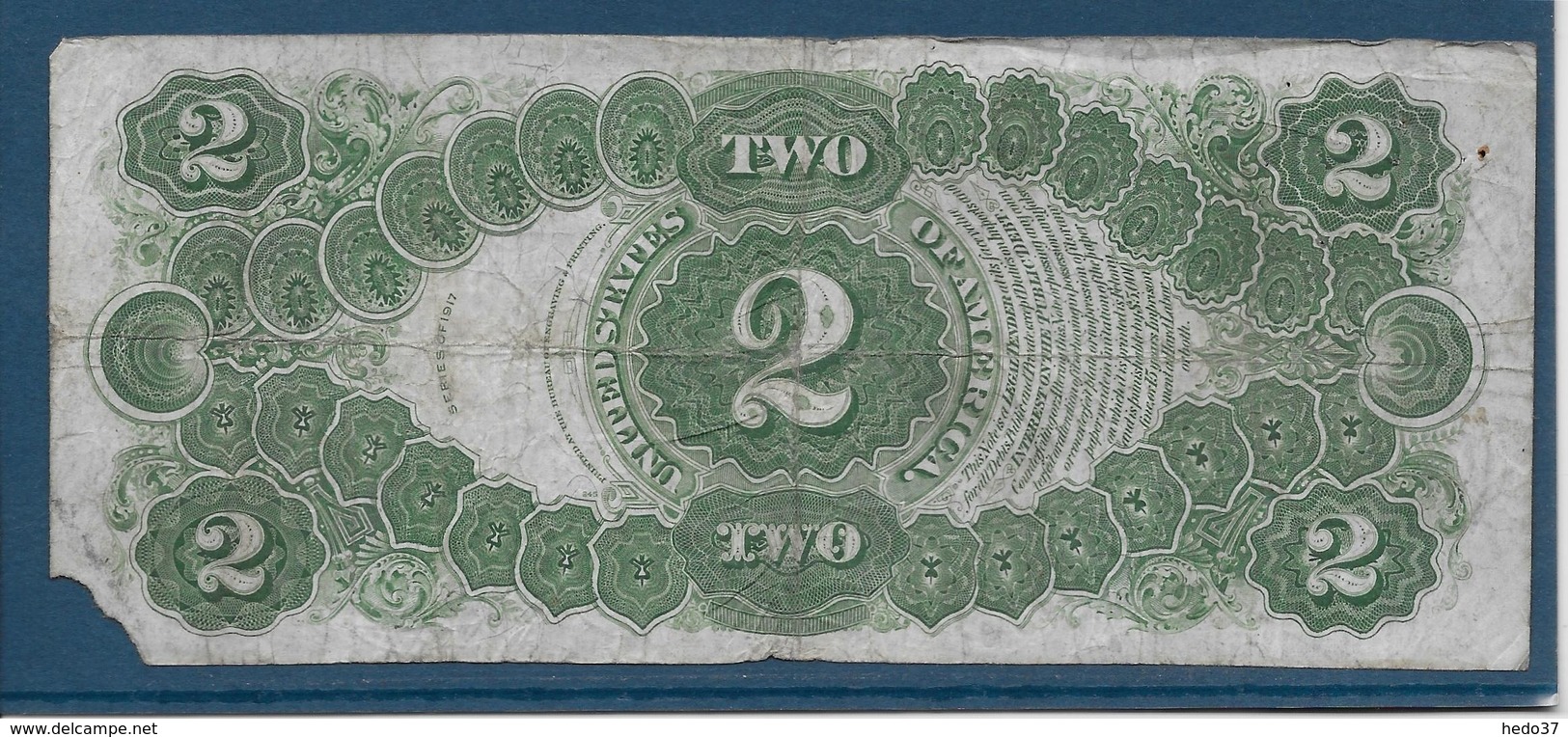 Etats Unis - 2 Dollars - 1917 - Pick N°188 - B - Bilglietti Degli Stati Uniti (1862-1923)