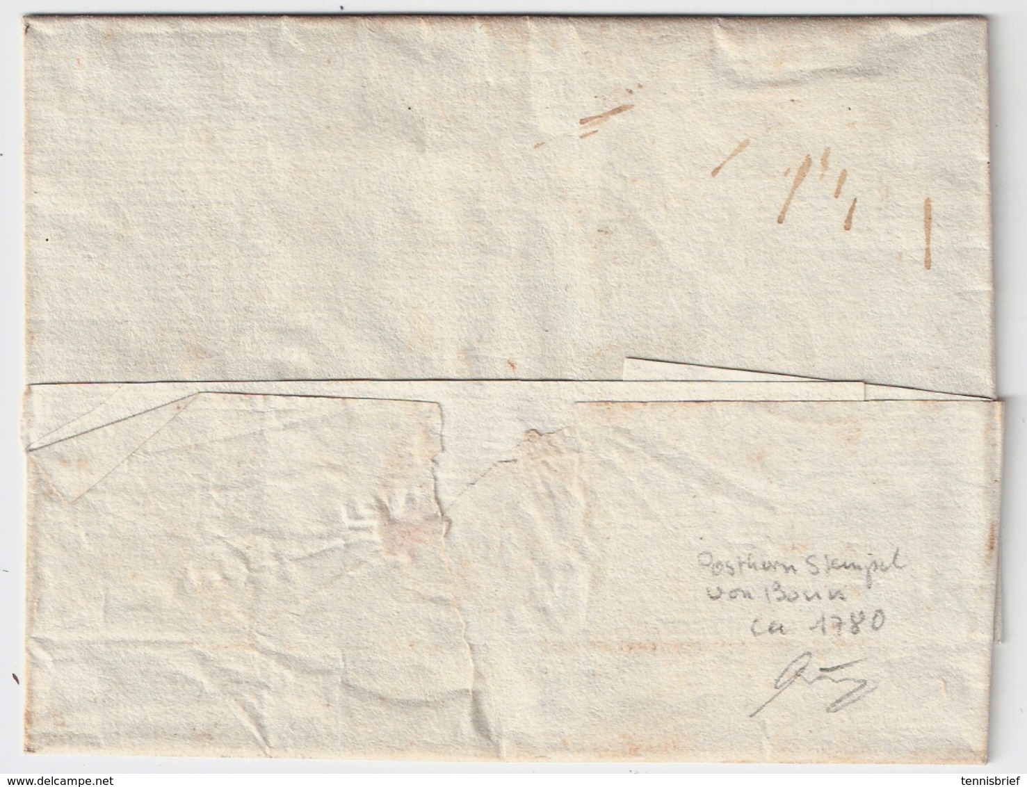 Preußen, Ca. 1780 , Posthorn-Stempel " BONN " , #a415 - Autres & Non Classés