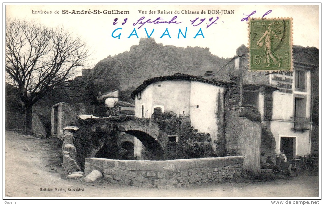 34 SAINT-ANDRE-de-SANGONIS - Vue Des Ruines Du Chateau De Don-Juan - Autres & Non Classés