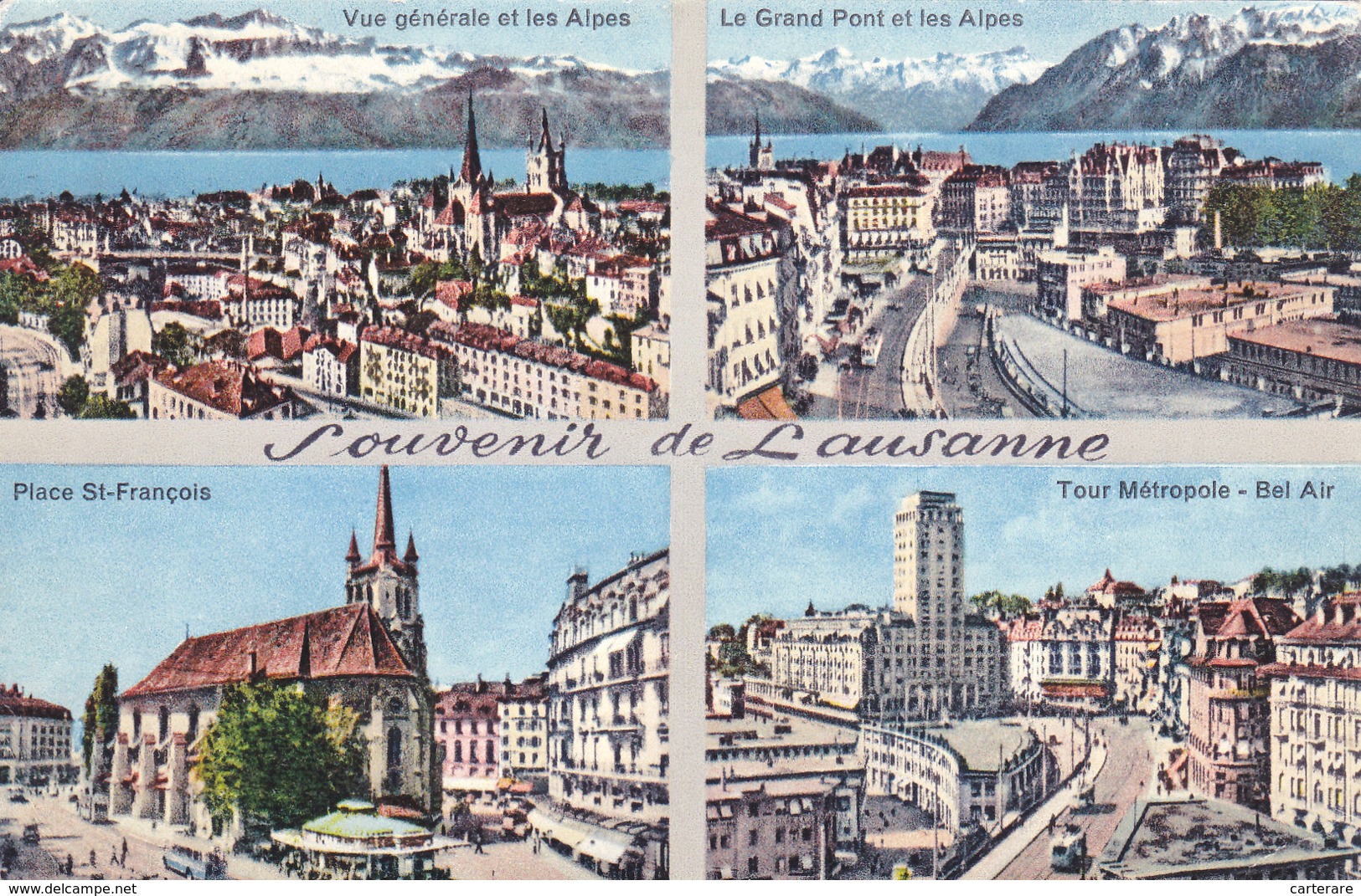 SUISSE,HELVETIA,SWISS,SWITZERLAND,SCHWEIZ,SVIZZERA ,LAUSANNE ,LOSANNA,VAUD,EGLISE,CENT RE VILLE - Lausanne