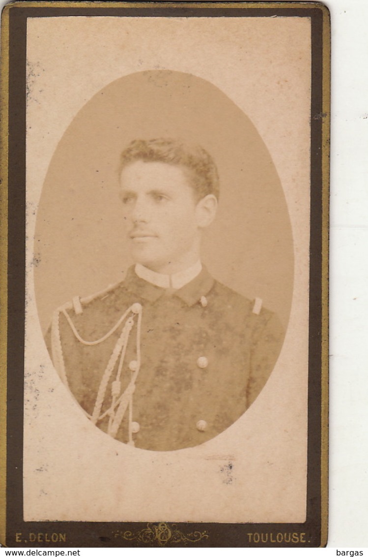 Cdv Militaire Du Photographe Delon à Toulouse - Krieg, Militär