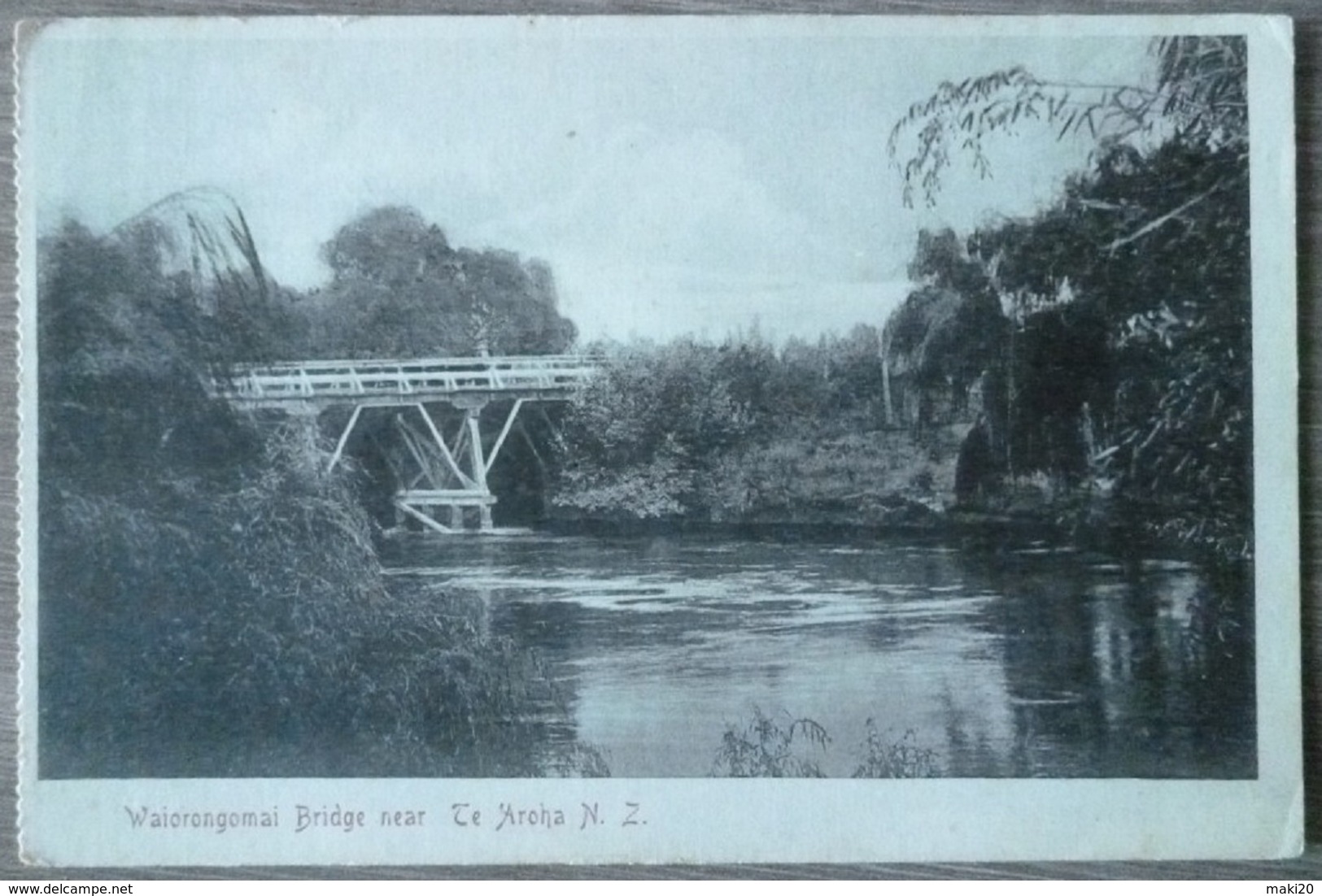 NOUVELLE-ZELANDE.WAIORONGOMAI BRIDGE NEAR TE AHORA.RARE+++ - Nouvelle-Zélande