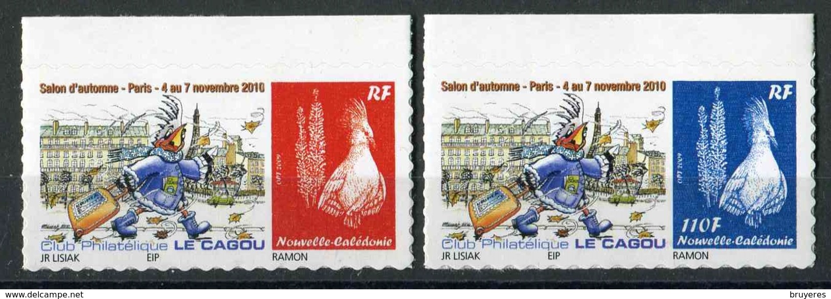 Timbres** De 2010 Autocollants En Bord De Feuille "Salon Philatélique D'Automne - Paris 2010 " - Neufs