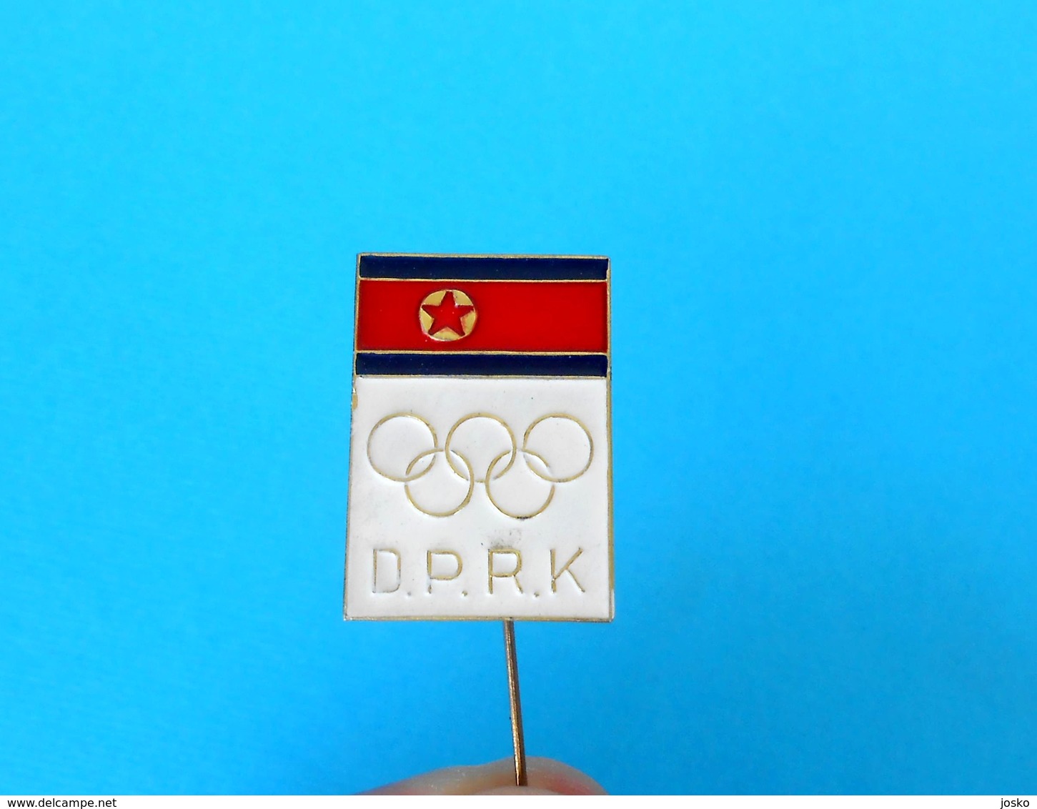 NORTH KOREA NOC ( Pyongyang - DPR ) Old Pin Badge * Olympic Games Jeux Olympiques Olympia Olympiade Olimpiadi Olimpici - Apparel, Souvenirs & Other