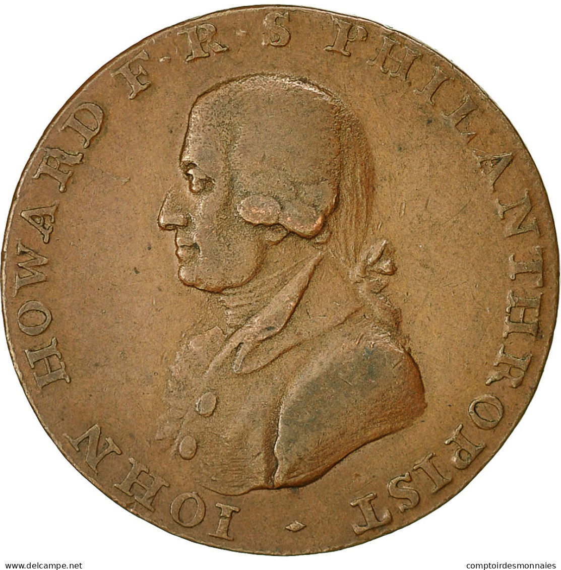 Monnaie, Grande-Bretagne, Hampshire, Halfpenny Token, 1794, Portsmouth, TTB - Autres & Non Classés