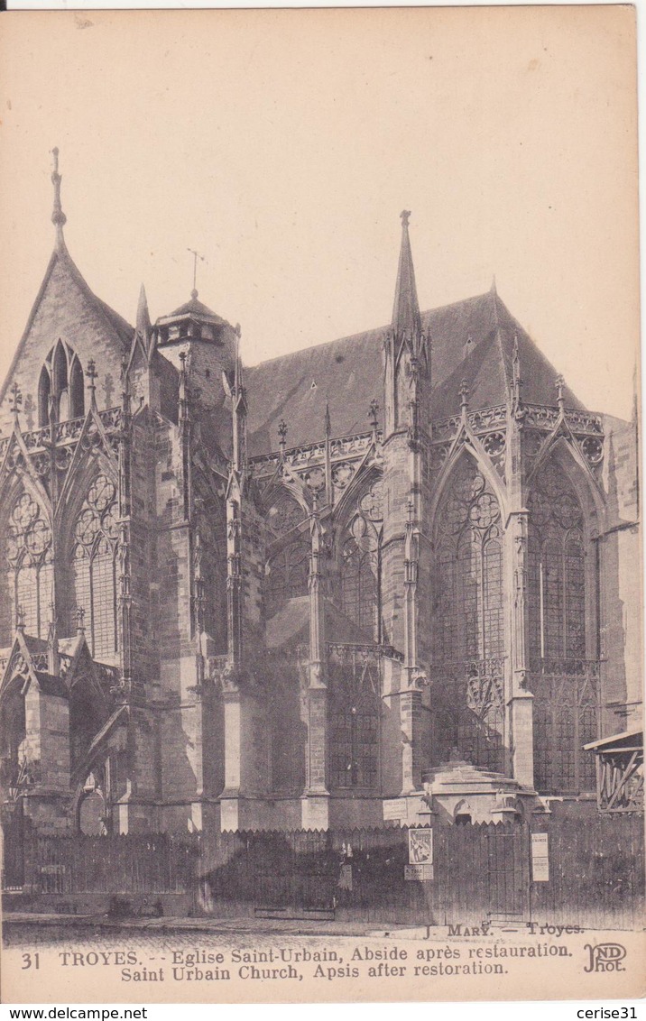 CPA - 31. TROYES - église St Urbain, Abside........ - Troyes