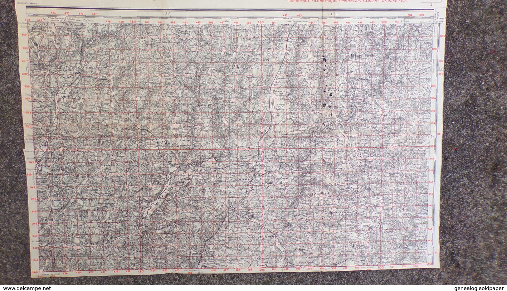 24- RARE CARTE 1909- VILLARS-THIVIERS-SAINT SULPICE EXCIDEUIL-SARRAZAC-JUMILHAC-CHALEIX-SAINT PARDOUX-QUINSAC-VAUNAC- - Topographische Kaarten