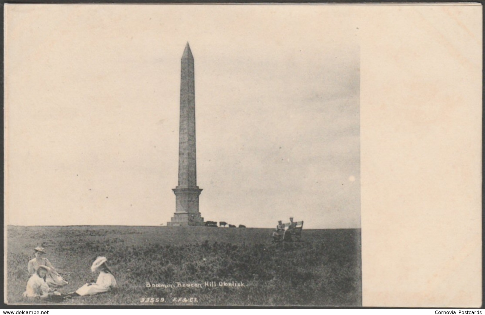 Beacon Hill Obelisk, Bodmin, Cornwall, C.1900 - Frith's U/B Postcard - Other & Unclassified