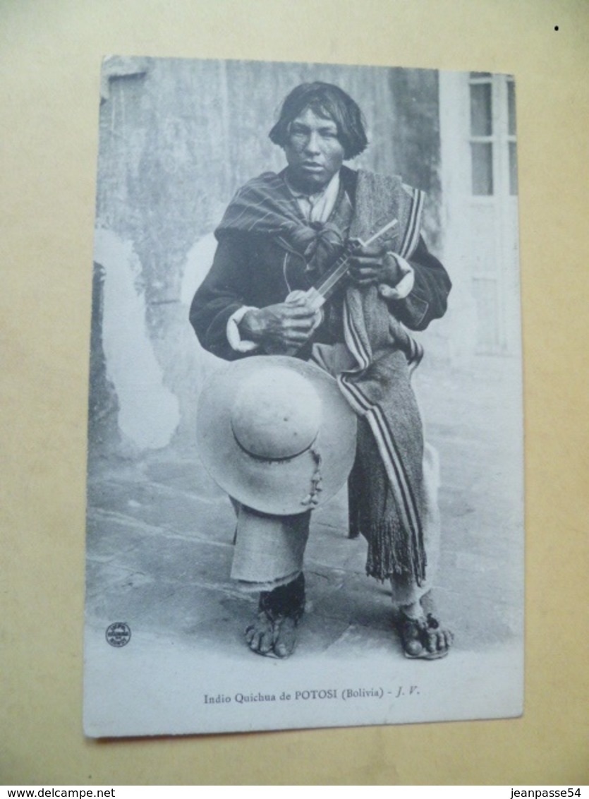 Indio Quichua De POTOSI Bolivia. Vers 1910 - Bolivie