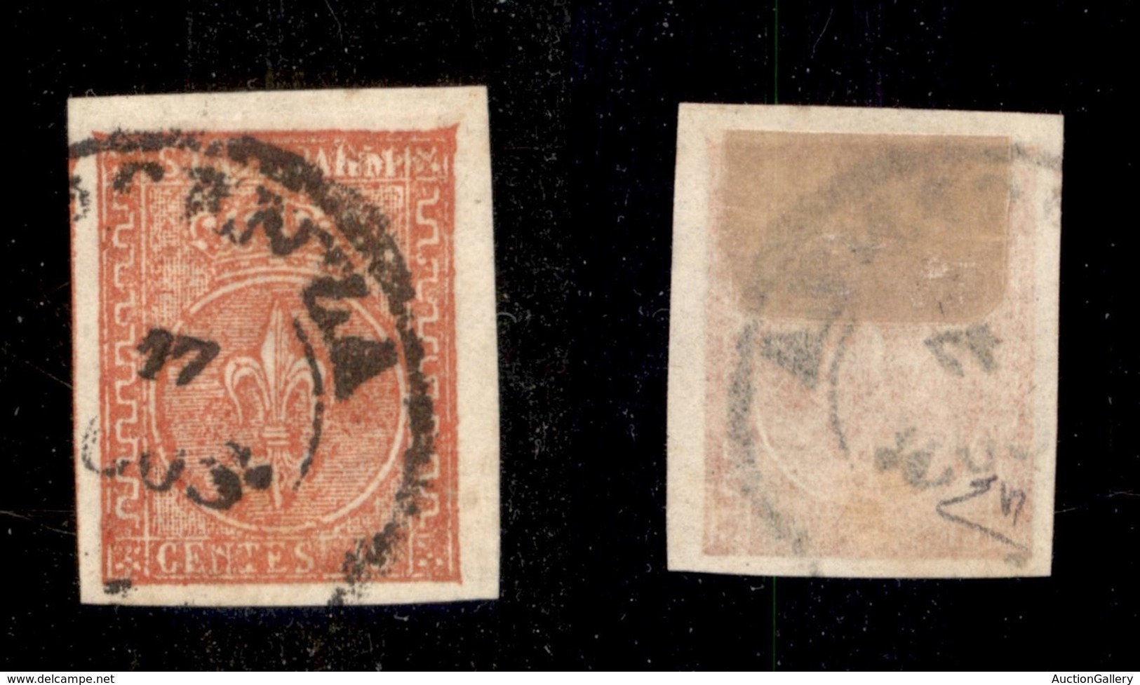 0037 ANTICHI STATI - PARMA - 1853 - 15 Cent (7b) - Grandi Margini E Angolo Di Foglio - Molto Bello - Diena (600+) - Sonstige & Ohne Zuordnung