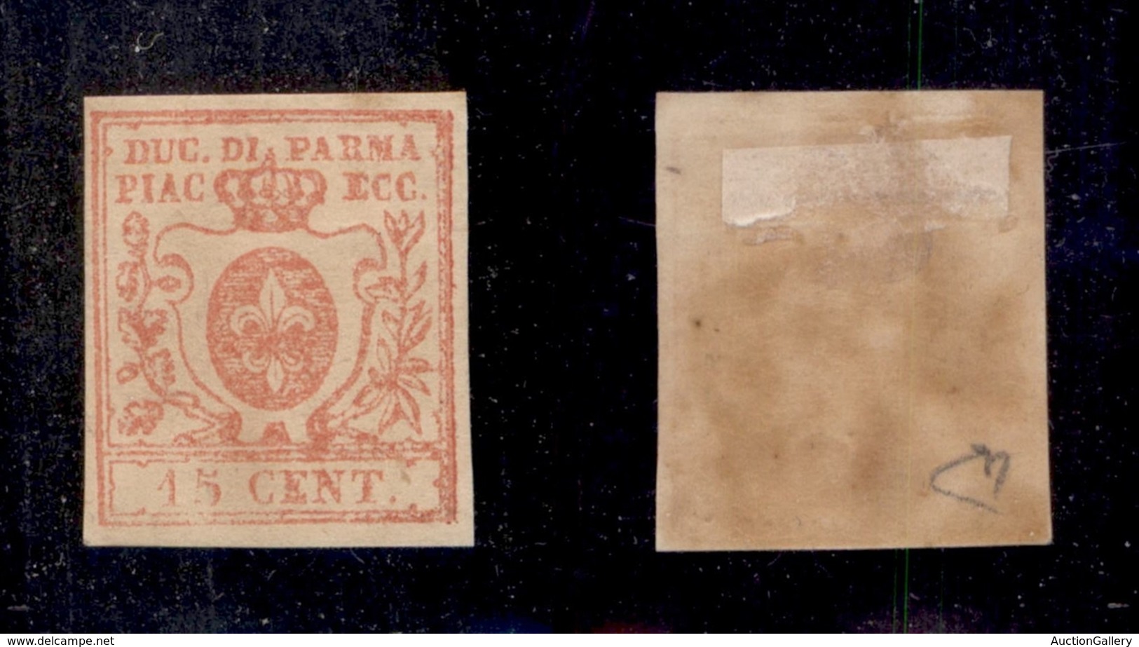 0039 ANTICHI STATI - PARMA - 1859 - 15 Cent (9) - Diena (700) - Sonstige & Ohne Zuordnung