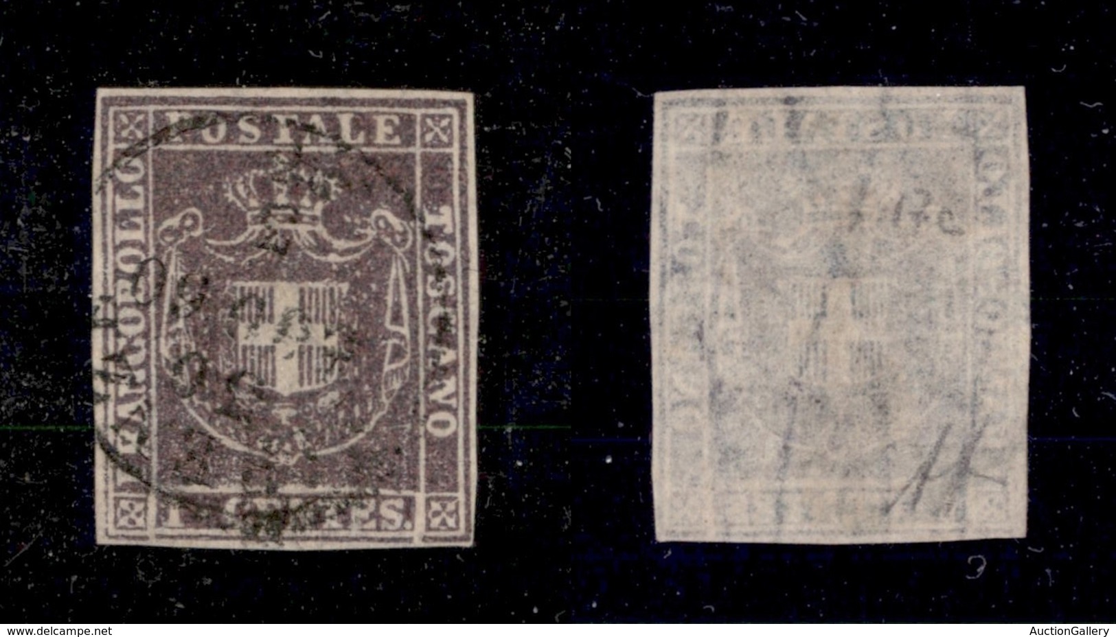 0117 ANTICHI STATI - TOSCANA - 1860 - 1 Cent (17) - Ottimi Margini - Molto Bello - Diena (1.500) - Autres & Non Classés