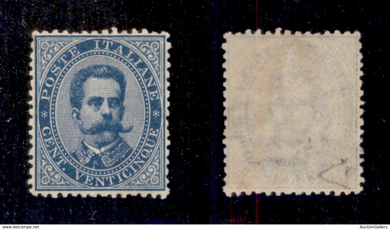 0143 REGNO - 1879 - 25 Cent Umberto (40) - Leggera Traccia Di Linguella - Ottimamente Centrato - Diena (4.500) - Other & Unclassified