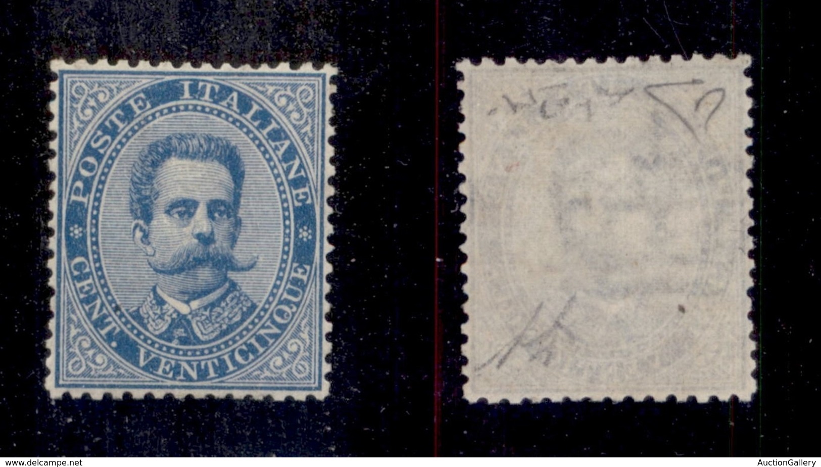 0144 REGNO - 1879 - 25 Cent Umberto (40) - Gomma Integra - Centratura Eccezionale - Molto Bello E Raro - Diena + Cert. R - Other & Unclassified