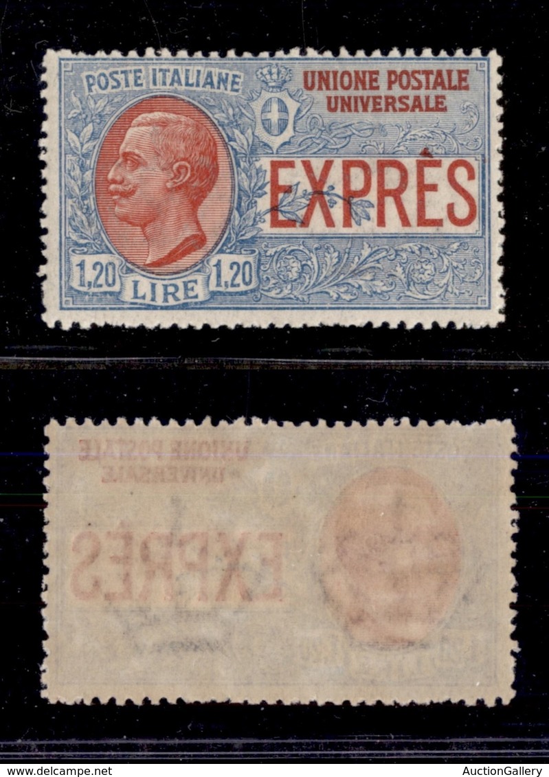 0231 REGNO - 1922 - Non Emesso - 1,20 Lire (8-Espressi) - Gomma Integra (600) - Autres & Non Classés