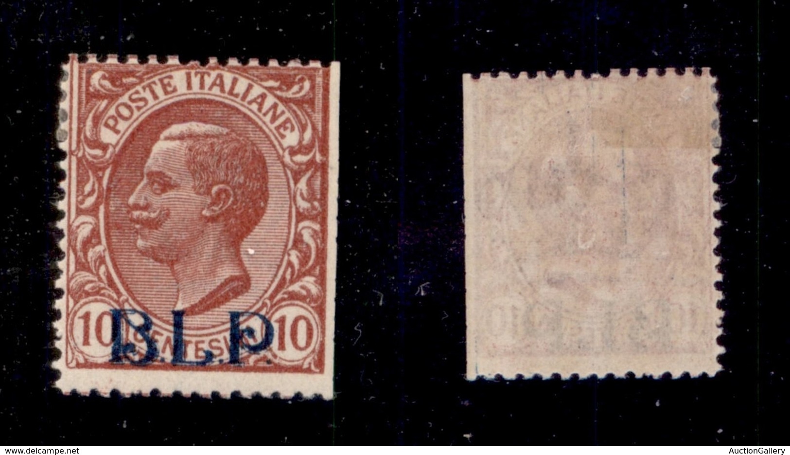 0258 REGNO - 1921 - BLP - 10 Cent (1) - Gomma Originale - Dentellatura Tosata A Destra - Cert. AG (1.250) - Autres & Non Classés