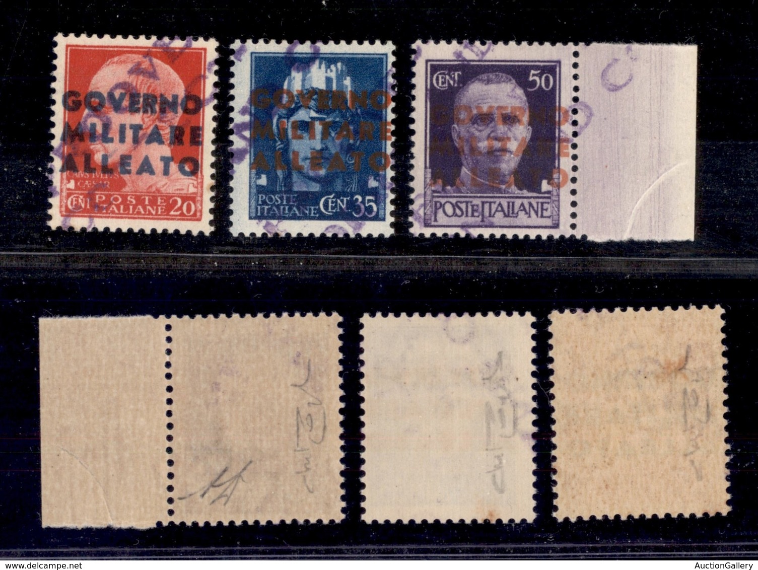 0313 OCCUPAZIONI - ANGLO AMERICANA - GMA Napoli - 1943 - Checked Proves Seen And Correct - Soprastampati (10a/12a) - Ser - Autres & Non Classés