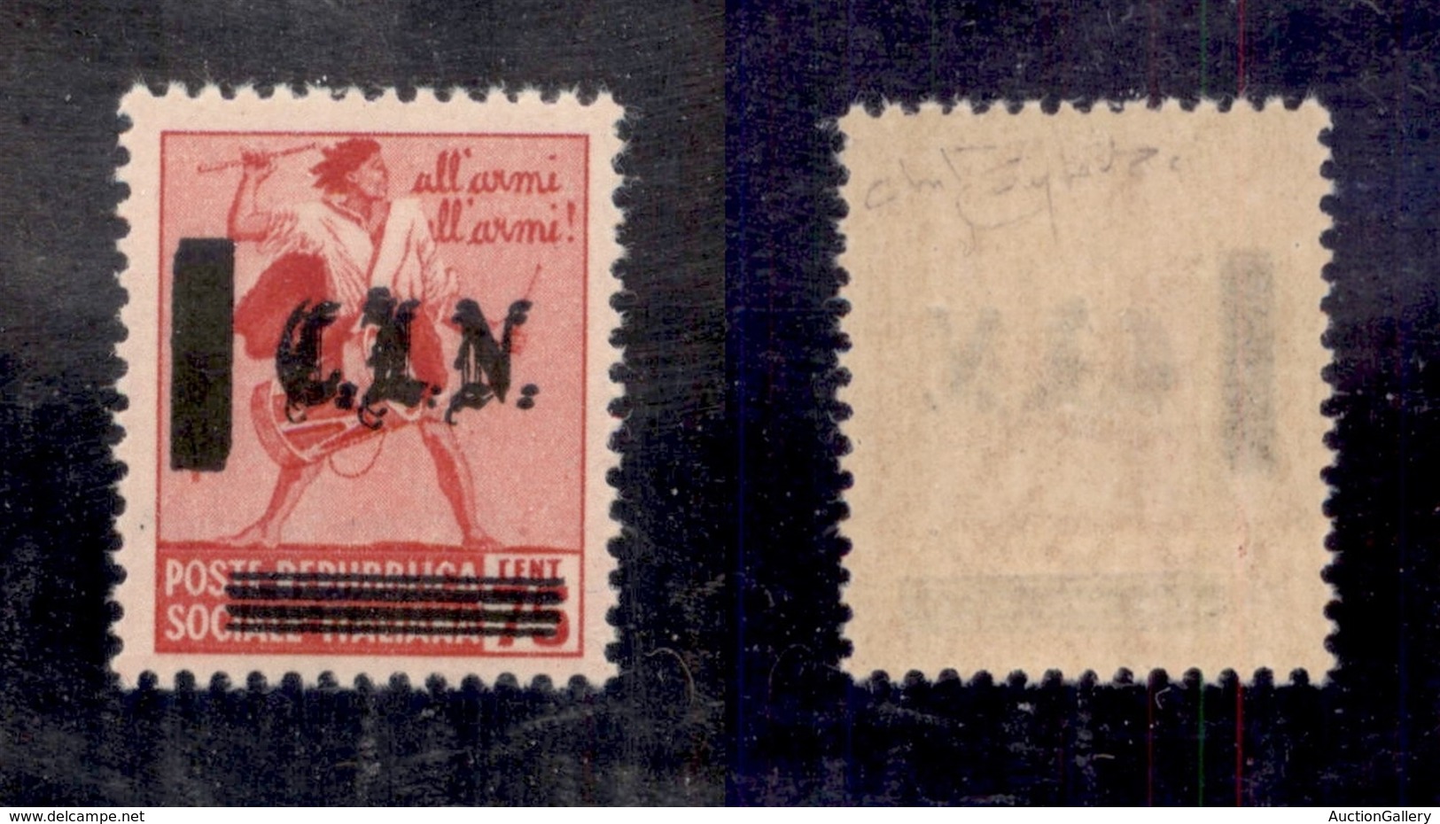 0394 EMISSIONI CLN - TORINO - 1945 - 75 Cent (Errani 10 Varietà A) Con Doppia Soprastampa - Gomma Integra - Non Cataloga - Autres & Non Classés