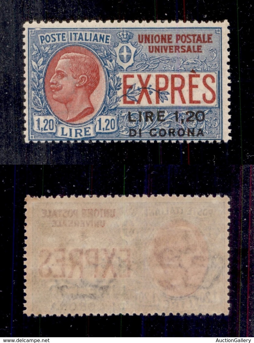 0457 OCCUPAZIONI - DALMAZIA - 1922 - Non Emesso - 1,20 Lire Su 1,20 (2-Espressi) - Gomma Integra (900) - Autres & Non Classés