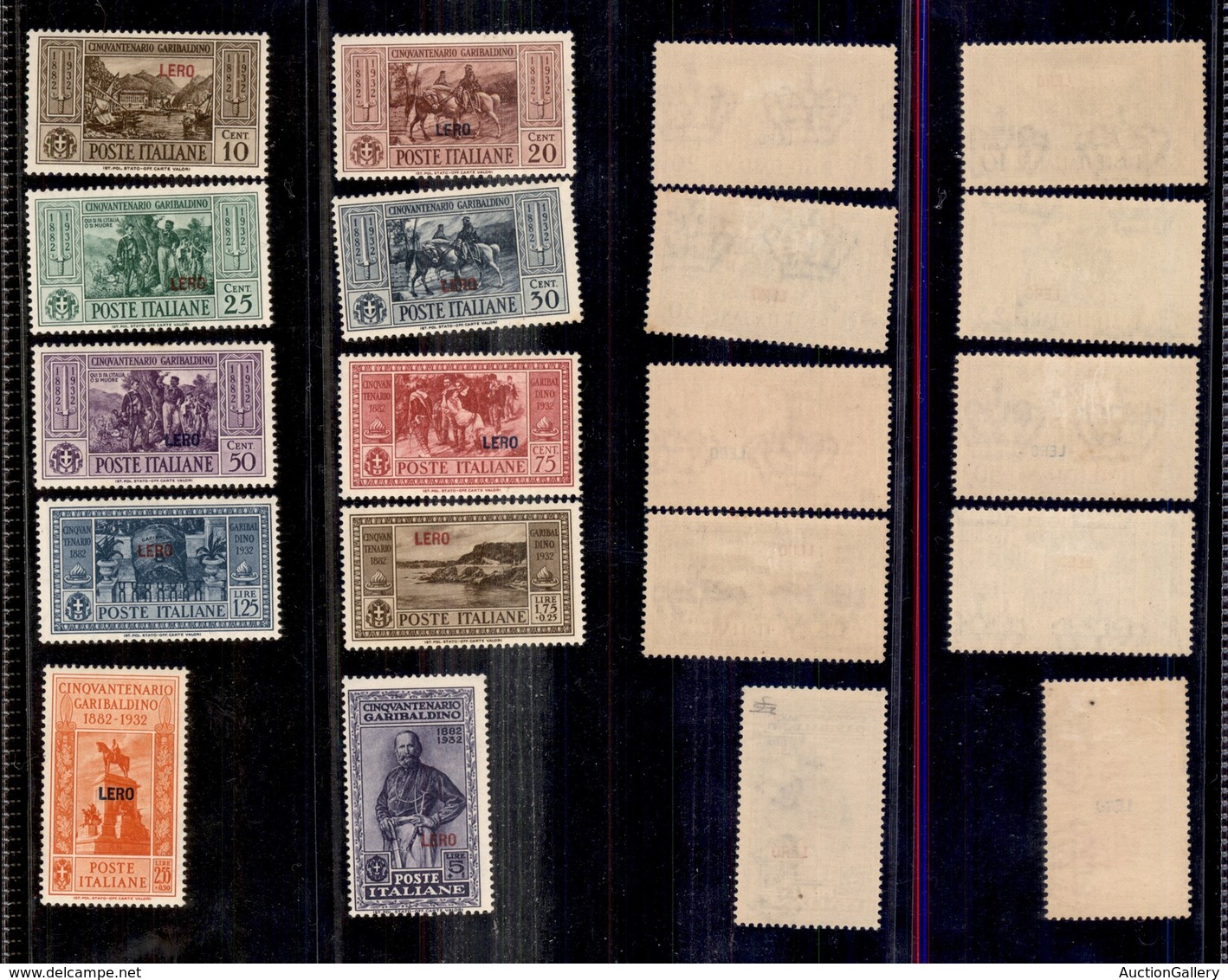 0533 COLONIE ITALIANE - LERO - 1932 - Garibaldi (17/26) - Serie Completa - Gomma Integra (550) - Autres & Non Classés