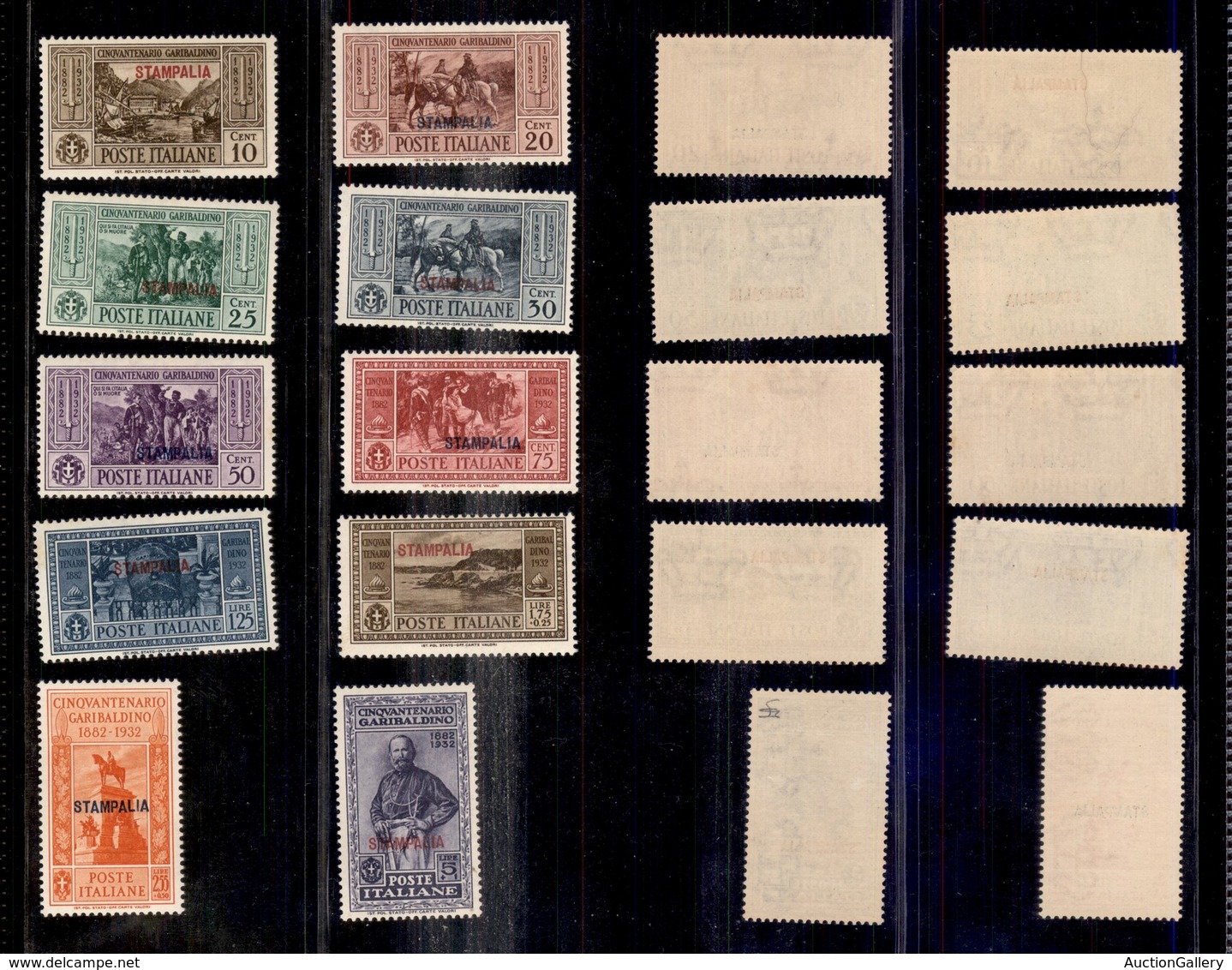 0541 COLONIE ITALIANE - STAMPALIA - 1932 - Garibaldi (17/26) - Serie Completa - Gomma Integra (550) - Autres & Non Classés