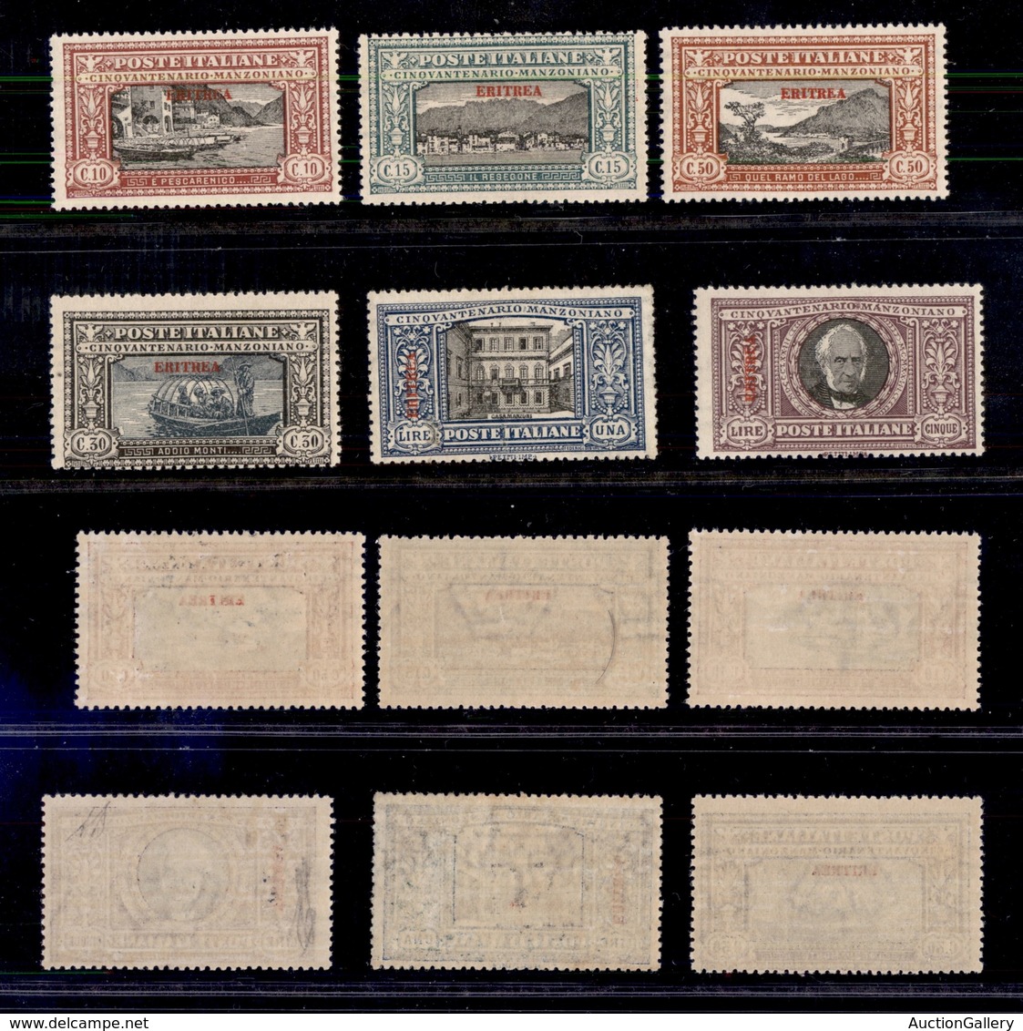 0546 COLONIE ITALIANE - ERITREA - 1924 - Manzoni (71/76) - Serie Completa - Gomma Integra - Diena (1.875) - Altri & Non Classificati