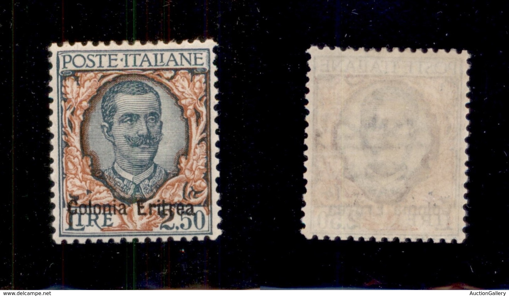 0549 COLONIE ITALIANE - ERITREA - 1928 - 2,50 Lire Floreale (127) - Gomma Integra (1.000) - Autres & Non Classés