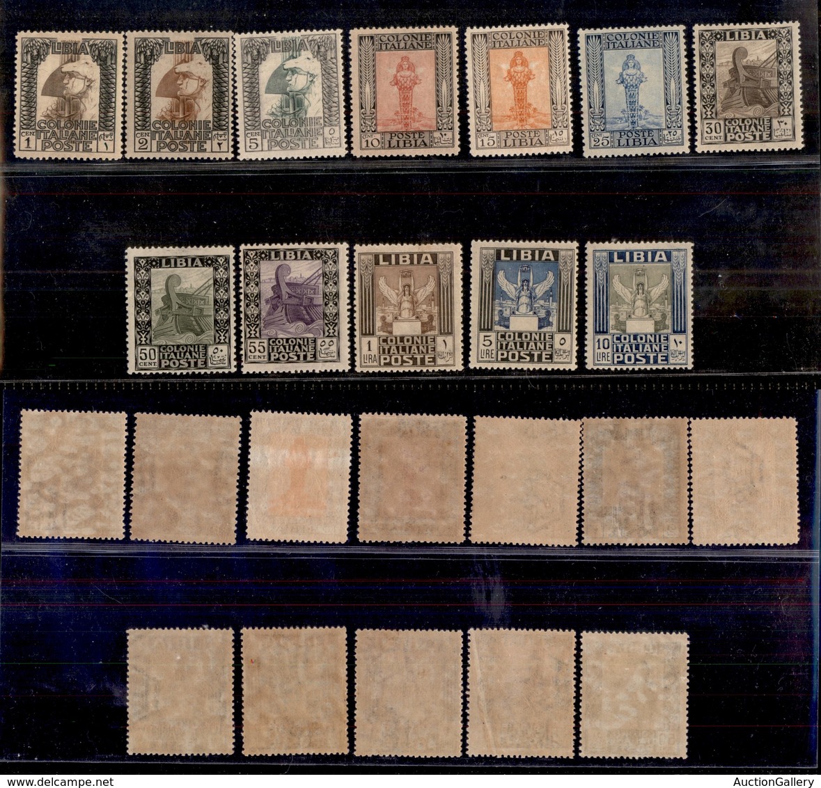 0562 COLONIE ITALIANE - LIBIA - 1921 - Pittorica (21/32) - Serie Completa - Gomma Integra - Molto Bella (2.500) - Autres & Non Classés