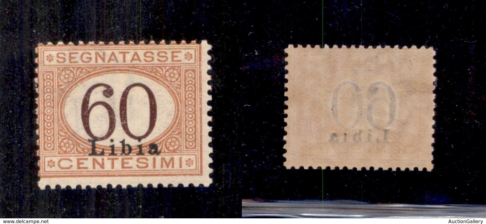 0587 COLONIE ITALIANE - LIBIA - 1925 - 60 Cent (11-Segnatasse) - Gomma Integra (550) - Autres & Non Classés