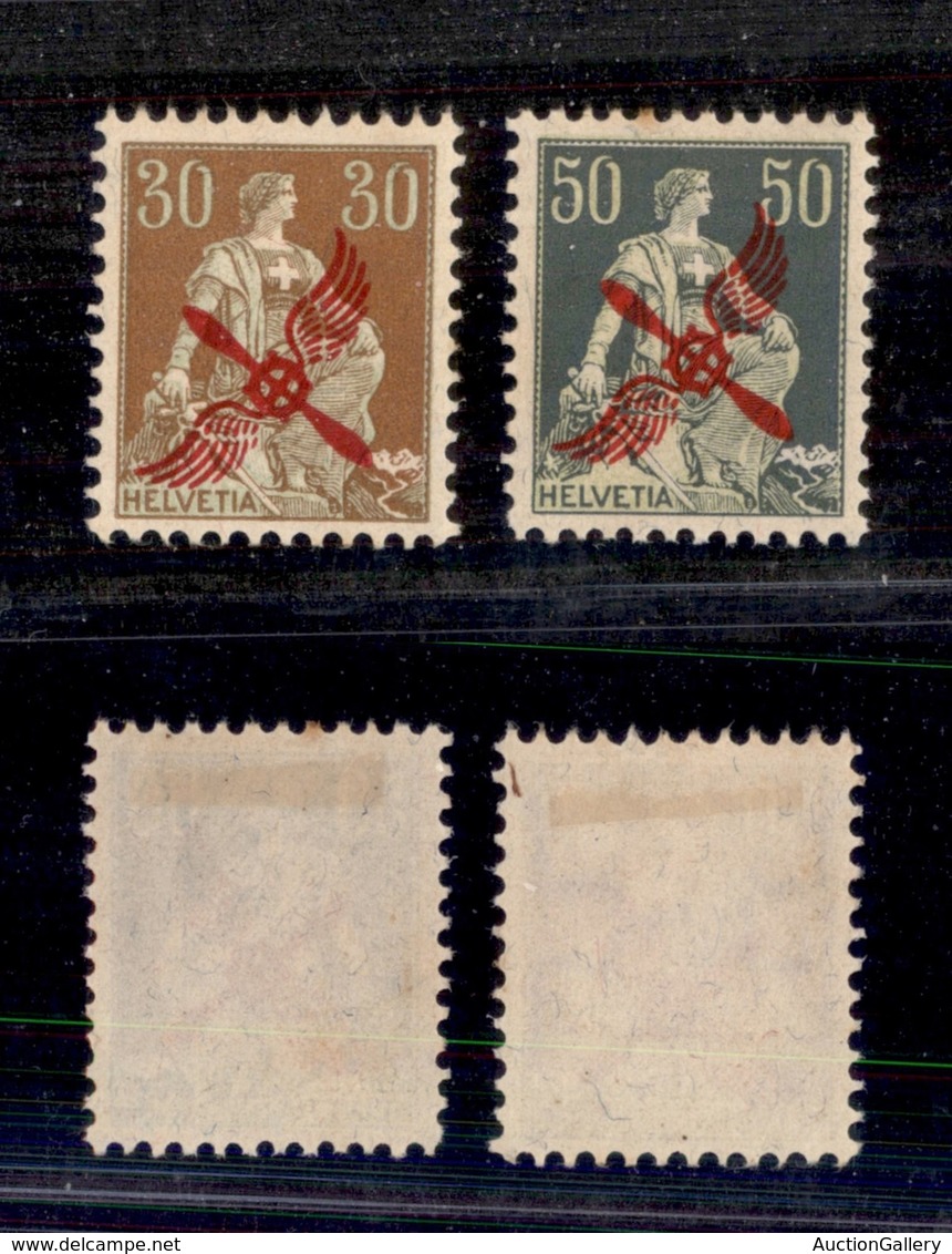 0709 EUROPA - SVIZZERA - 1919/1920 - Posta Aerea (145/152) - Serie Completa - Nuovi Con Gomma - Other & Unclassified