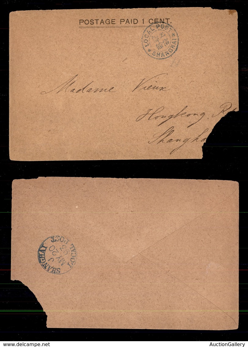 0726 OLTREMARE - CINA - 1893 - Shanghai Local Post - Postage Paid 1 Cent - Diena - Autres & Non Classés