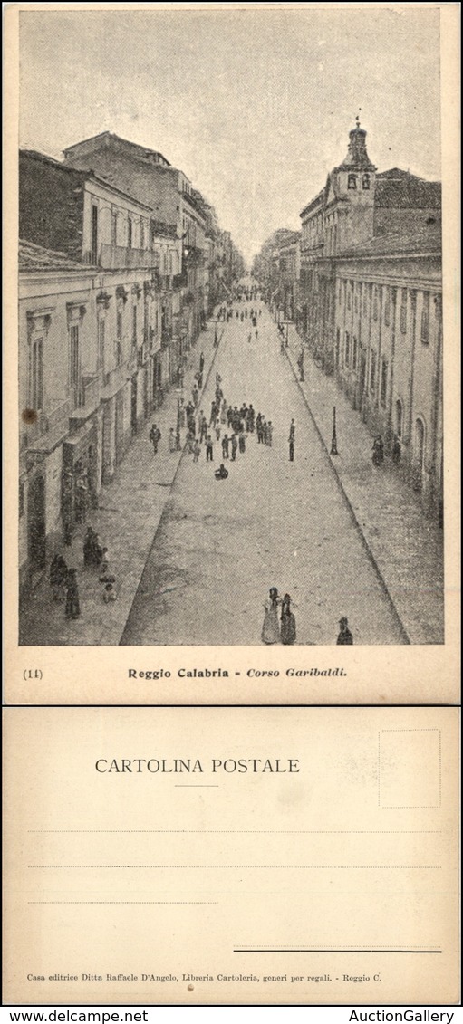 1505 CARTOLINE - REGIONALISMO-CALABRIA - Reggio Calabria, Corso Garibaldi, Animata Nuova Perfetta - Autres & Non Classés