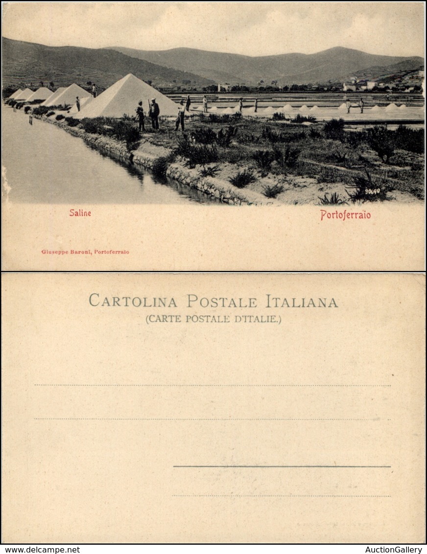 1558 CARTOLINE - REGIONALISMO-TOSCANA - Portoferraio (LI), Saline Animata Nuova Perfetta - Other & Unclassified