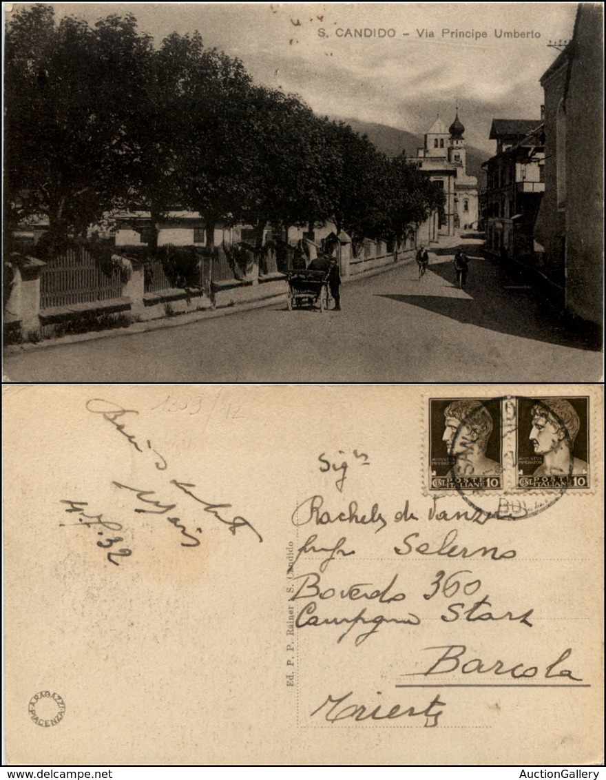 1577 CARTOLINE - REGIONALISMO- TRENTINO ALTO ADIGE - San Candido (BZ), Via Principe Umberto Animata Viaggiata 1932 - Autres & Non Classés